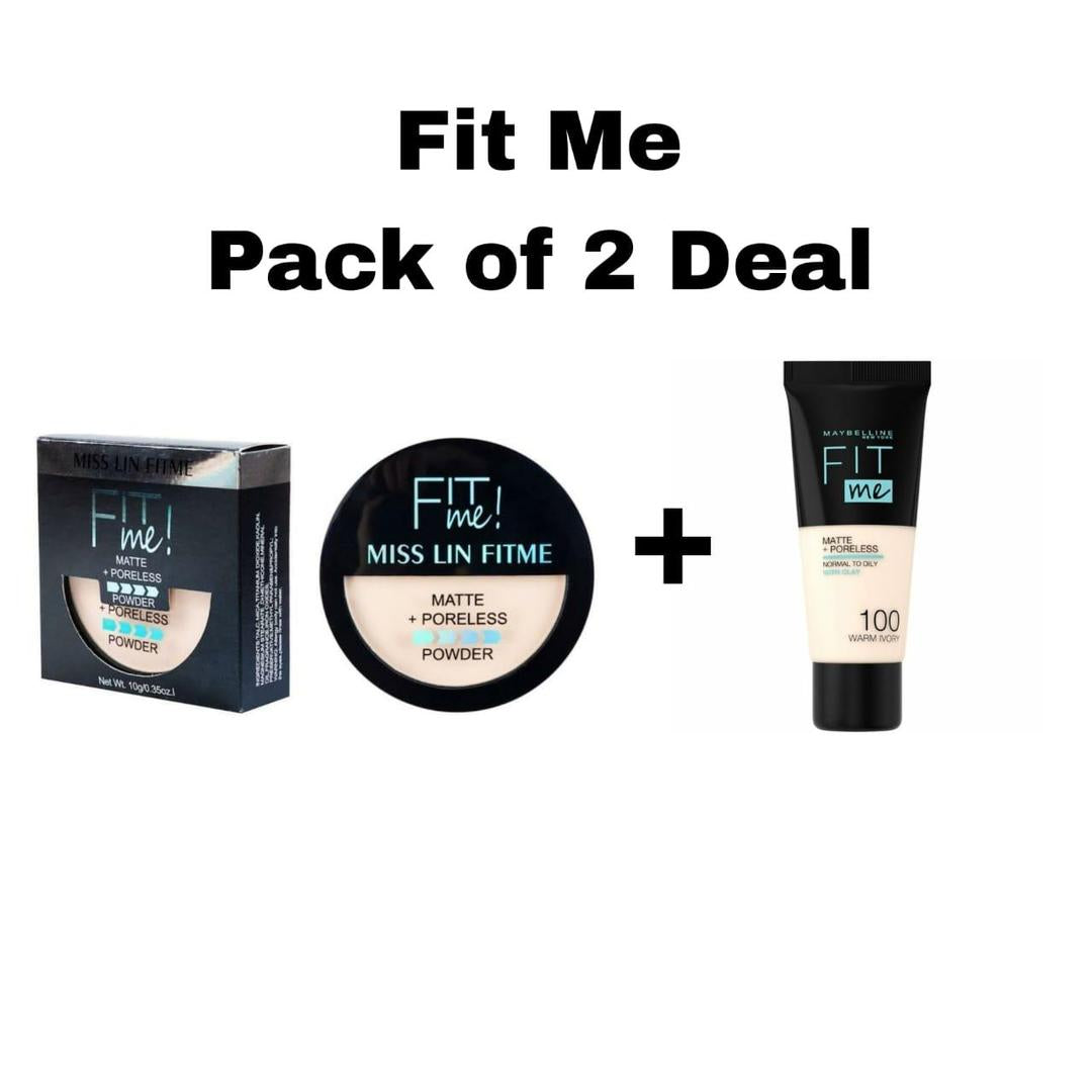 2 in 1 makeup compact face powder & Matte Foundation